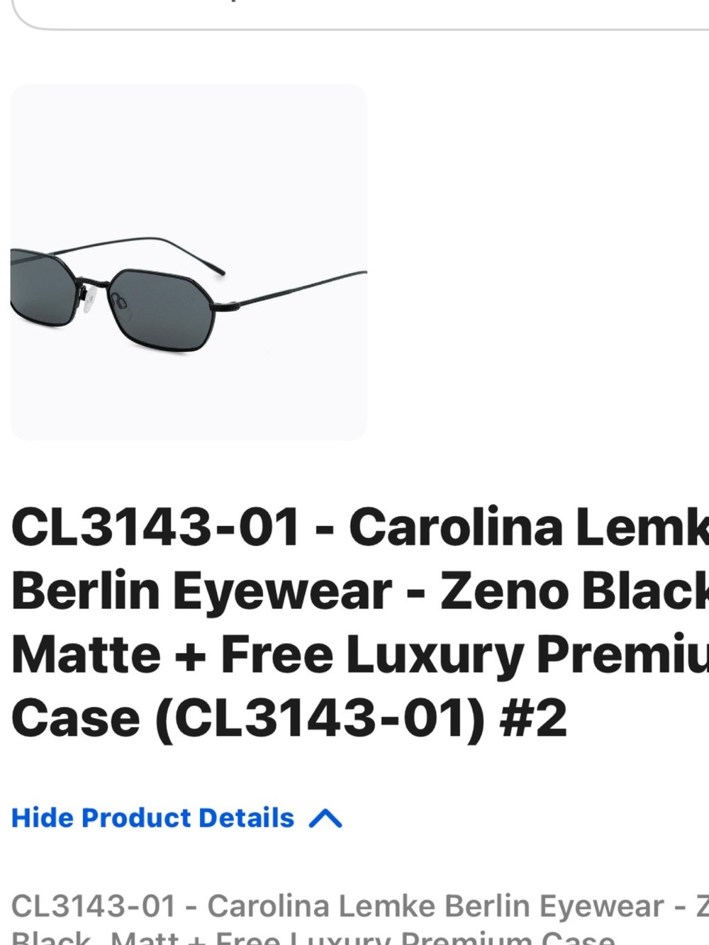 Black Geometric Frame Sunglasses - Modern Women’s Accessory - Picture 2 of 2